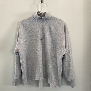 HALF ZIP SWEATSHIRT- AERIE (XS)